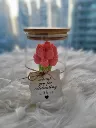 Handmade scented tulip bouquet candle in jar for relax mood, decoration, gifts, giveaways and occasions
